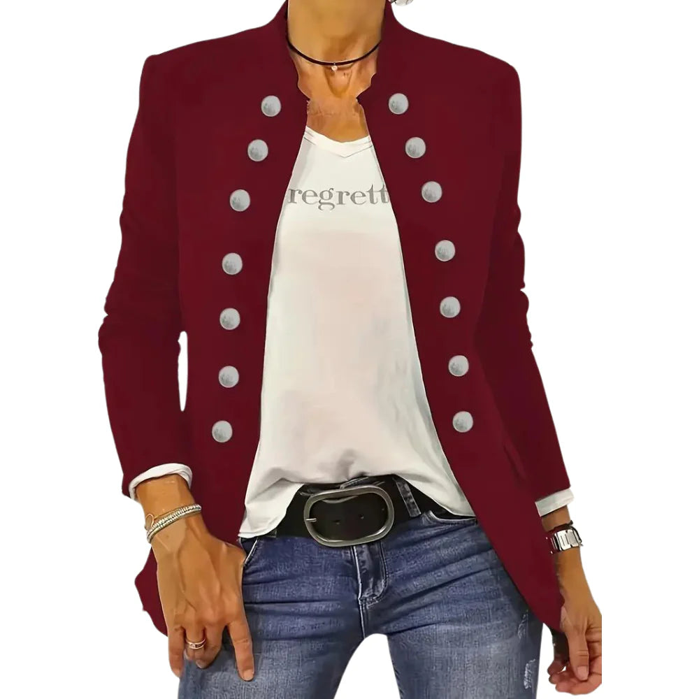 ARJA - Casual blazer voor dames met voorknopen