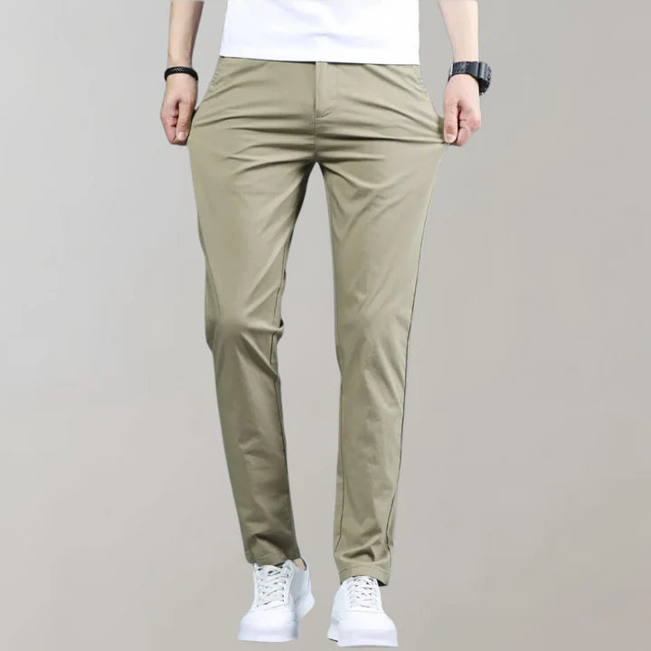 Villum - Stretch taille chino broek