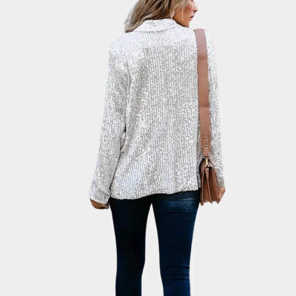 Ines - Chique glitterblazer voor dames