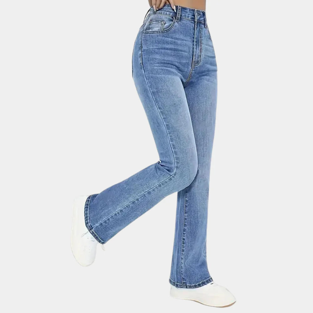 Pippa - Casual damesjeans met hoge taille