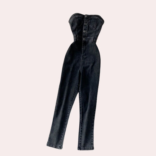 Selma - Strapless jumpsuit voor dames