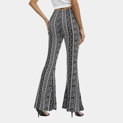 Soleil - Boho stijl uitlopende broek voor vrouwen