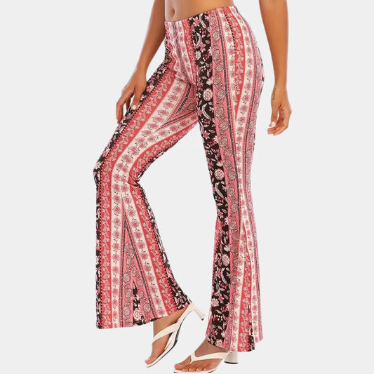 Soleil - Boho stijl uitlopende broek voor vrouwen