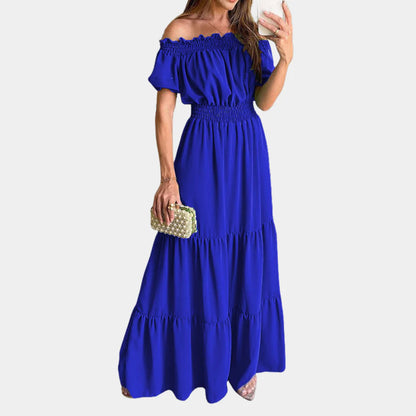 Elegante off shoulder maxi jurk voor dames