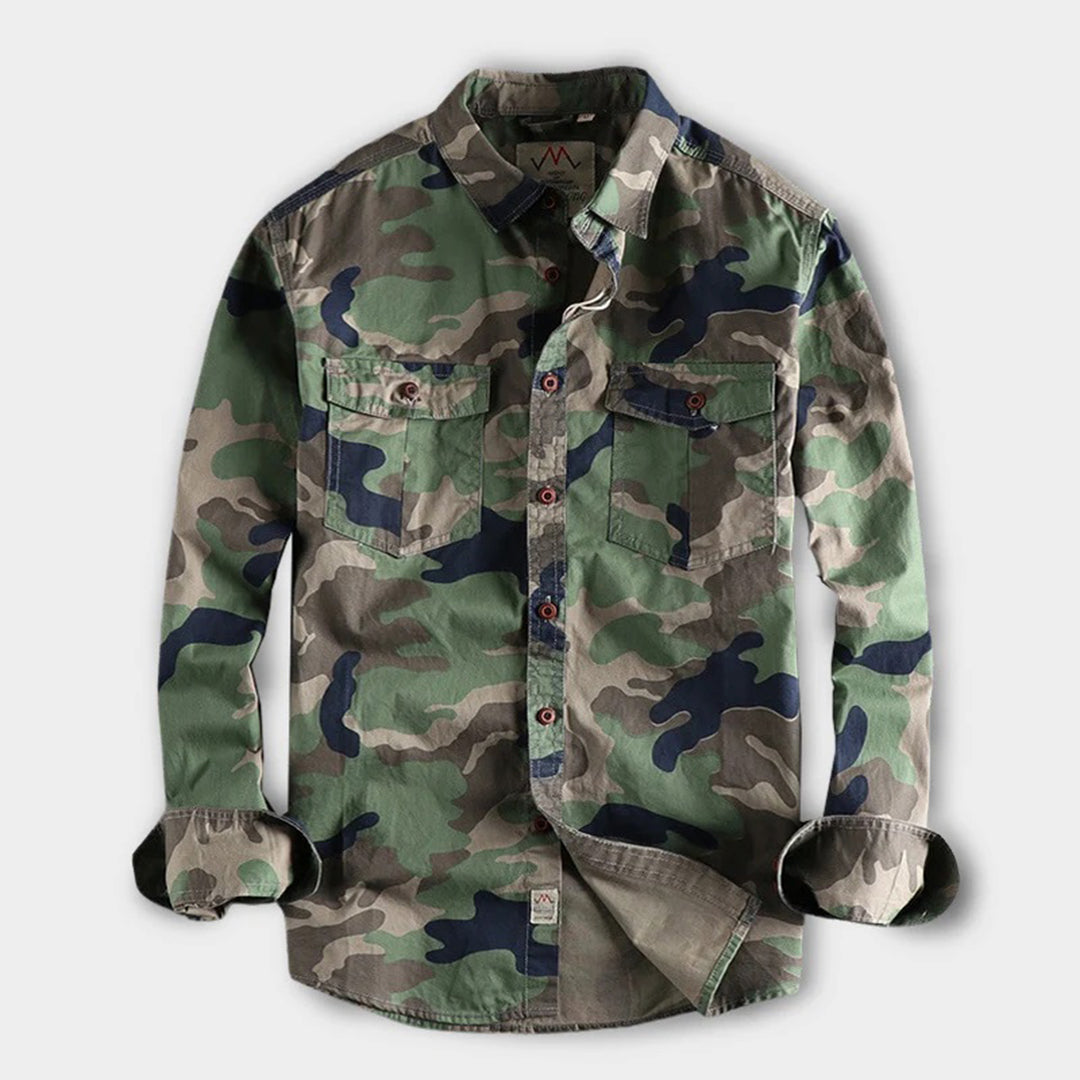 AUBERT - Heren camouflage overhemden